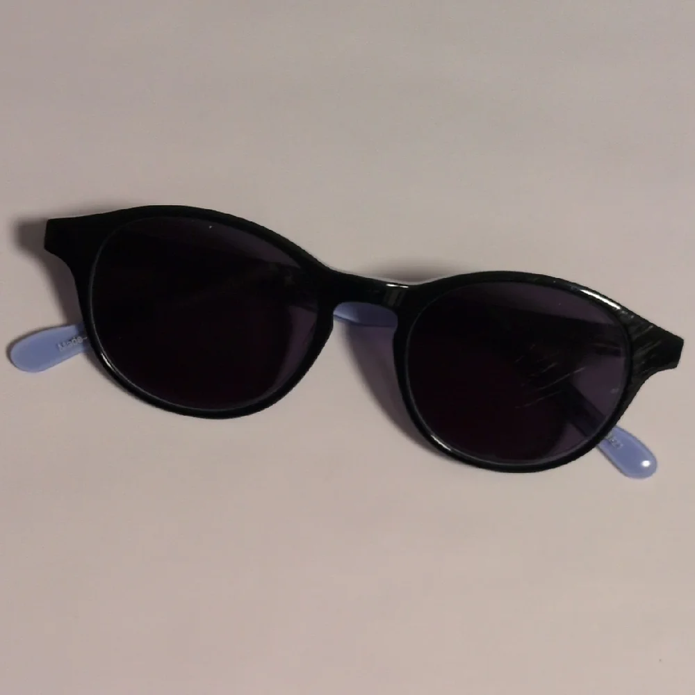 Zenni Blue Prescription‎ Sunglasses with Light Blue Tips